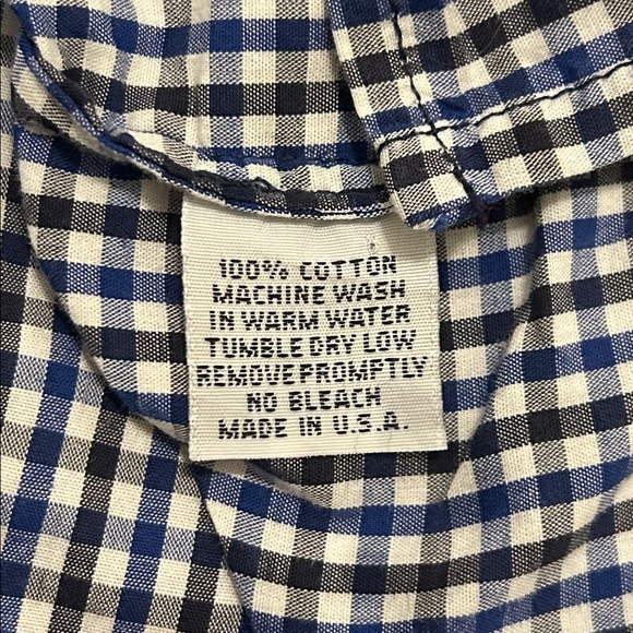 A Shirt Thing Margot Shirt in Navy Gingham Plaid Size P/S - Picture 10 of 11